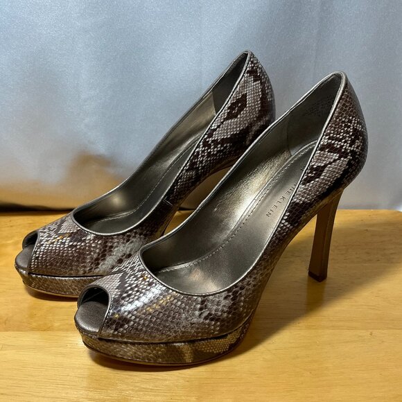 Anne Klein Aksheela Snakeskin Platform 4.5” Stiletto Size 8.5 - Picture 1 of 9